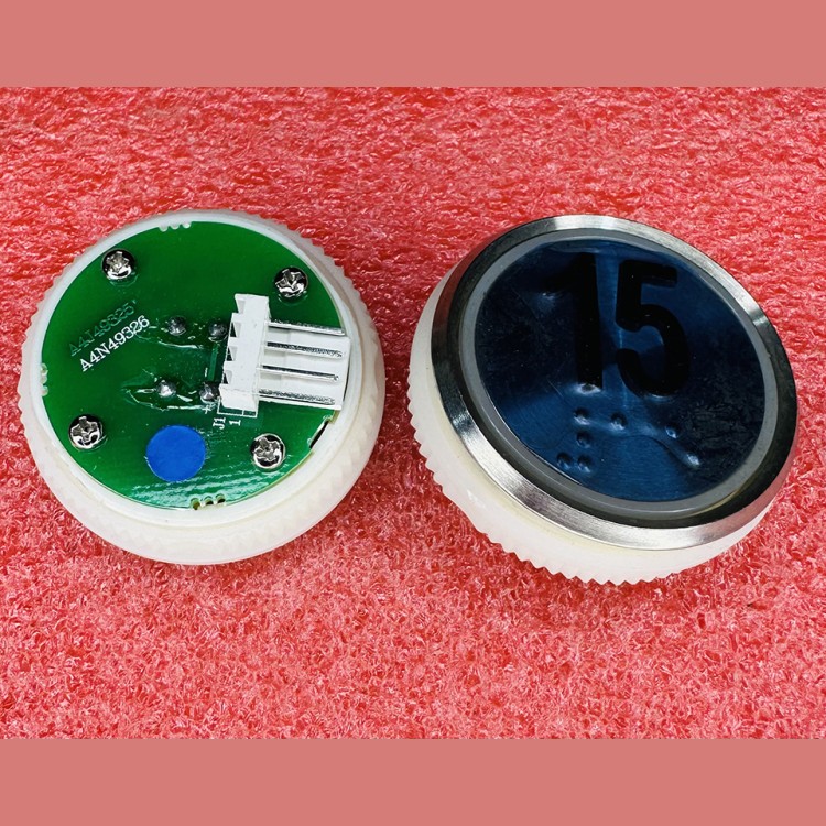 Кнопочный модуль 15 синяя подсветка с шрифтом Брайля  A4N49326 Thyssen