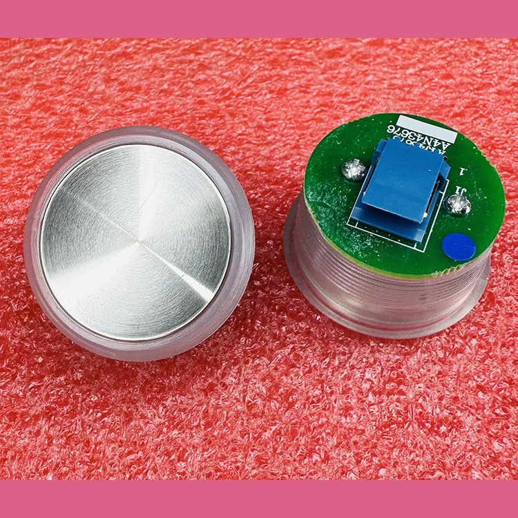 Кнопка (подсветка синий ореол, шлифованная, AMP разъем для MCS220, пр-во Китай) A4N43676 FAA25090A313 Otis